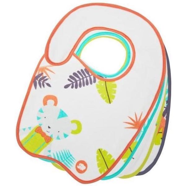 BebeConfort Jungle Vibes bibs Size 1/2 Set of 5