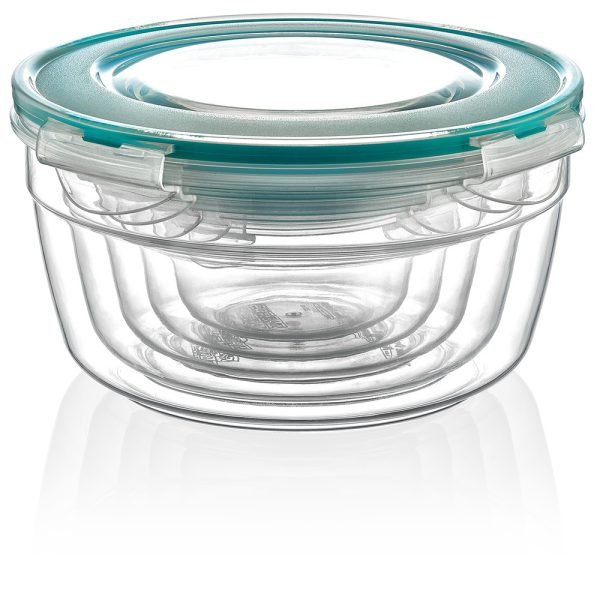 Plast ART Round Fresh Box Set of 5 pcs 5.4 Ltr