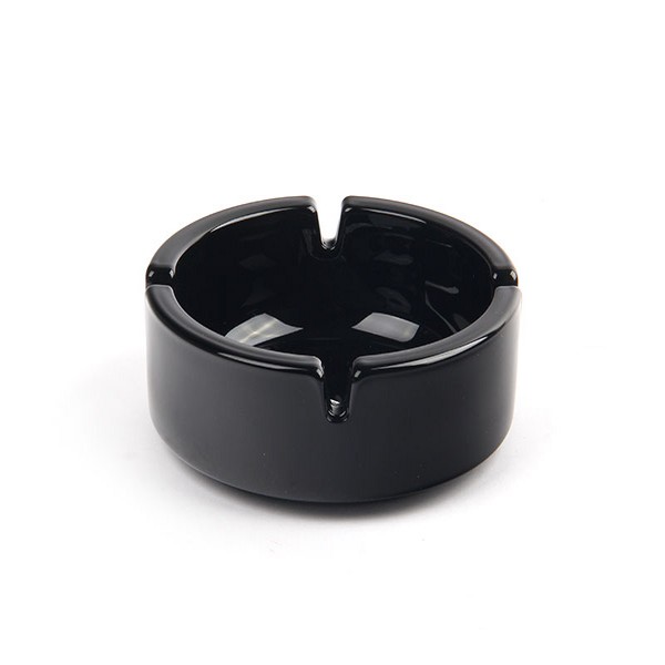 Luminarc Stackable Black Ashtray 10.7cm