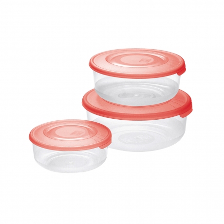 Tontarelli Family Food Round Set 3 pcs 0.5 Ltr (Assorted Colors)
